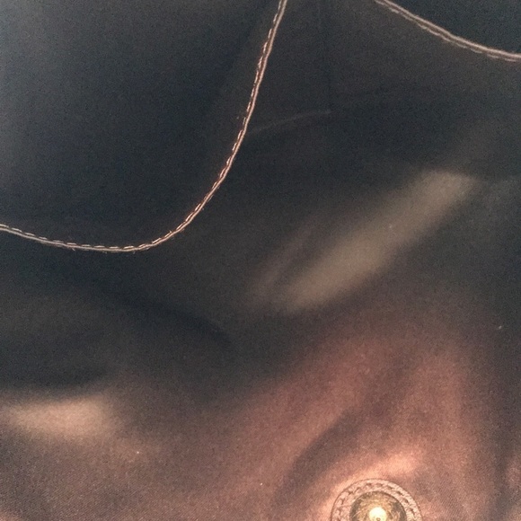 Coach Campbell Mohogany colored Leather Satchel - Picture 6 of 8